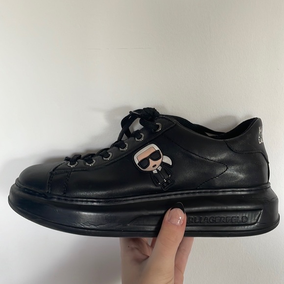 K/IKONIK KAPRI SNEAKERS in all black, Karl Lagergeld - Picture 1 of 4